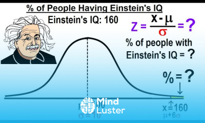 Statistics Ch 6 The Normal Probability Distribution 16 of 28 of People with Einstein s IQ