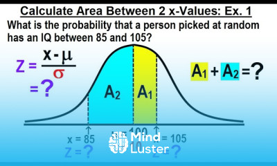 Statistics Ch 6 The Normal Probability Distribution 17 of 28 Find Area Between 2 x Values Ex 1