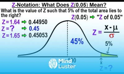Statistics Ch 6 The Normal Probability Distribution 20 of 28 Z Notation What Does Z 0 05 Mean