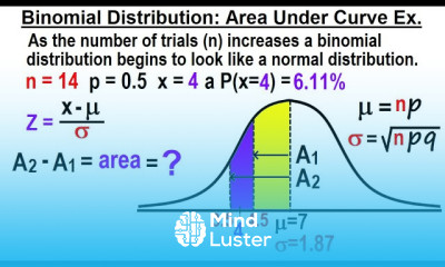 Statistics Ch 6 The Normal Probability Distribution 25 of 28 Area Under the Curve Example