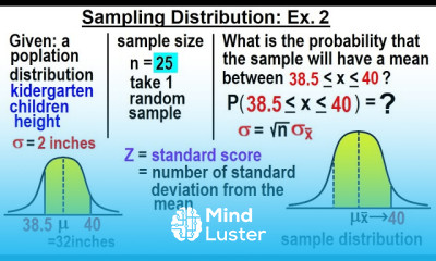 Statistics Ch 7 Sample Variability 13 of 14 Sampling Distribution Ex 2