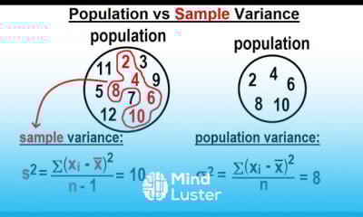 Covariance 3 of 17 Population vs Sample Variance