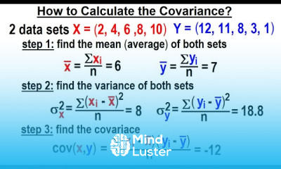 Covariance 4 of 17 How to Calculate the Covariance