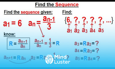 Algebra Ch 48 Sequences and Series 6 of 34 Find the Sequence