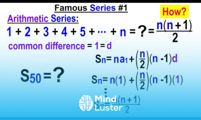 Algebra Ch 48 Sequences and Series 33 of 34 Famous Series 1