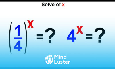 Algebra Ch 46 Exponential Functions 2 of 12 How to Solve for x