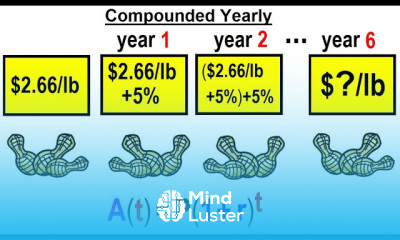 Algebra Ch 46 Exponential Functions 3 of 12 Solve Compounded YEARLY Word Problem