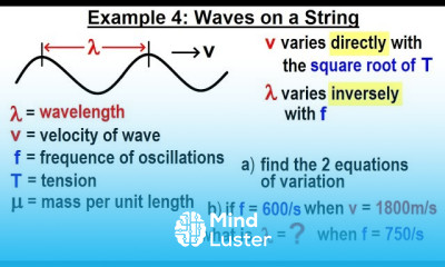 Algebra Ch 33 Variation 7 of 13 Example 4 Waves on a String