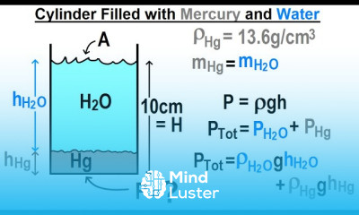 Viewer s Request Physics Fluid Statics 3 Cylinder Filled with Mercury and Water