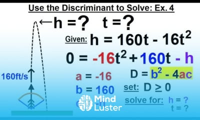 Algebra Ch 27 The Discriminant 10 of 11 Use the Discriminant to Solve Ex 4