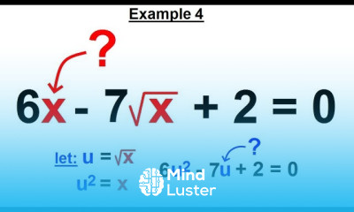 Algebra Ch 28 Quadratic Equation Special Types 5 of 8 Example 4