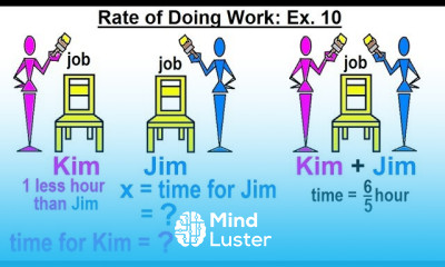 Algebra Ch 26 Solving Problems with Quadratic Equations 10 of 11 Rate of Doing Work Ex 10
