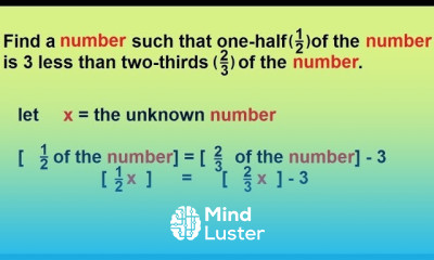 Algebra Word Problems Ratios Part 2 3