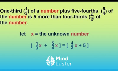 Algebra Word Problems Ratios Part 3 3