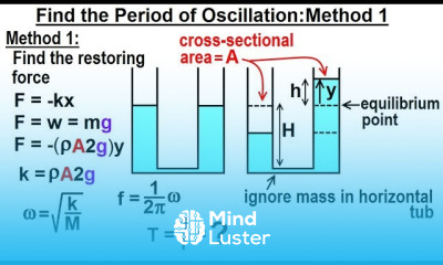 Physics Ch 33A Test Your Knowledge Fluid Statics 9 of 43 Period of Oscillation Method 1