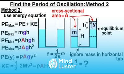 Physics Ch 33A Test Your Knowledge Fluid Statics 10 of 36 Perion of Oscillation Method 2