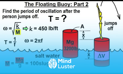 Physics Ch 33A Test Your Knowledge Fluid Statics 22 of 36 The Floating Buoy Part 2