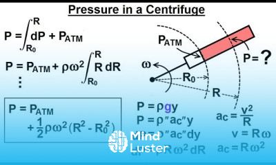 Physics Ch 33A Test Your Knowledge Fluid Statics 41 of 42 Pressure in a Centrifuge