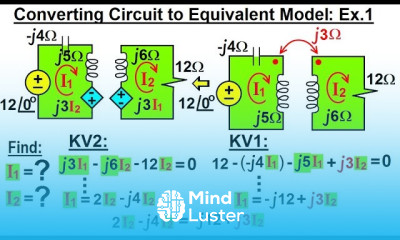 Electrical Engineering Ch 14 Magnetic Coupling 12 of 55 Convert Circuit to Equivalent Model 1