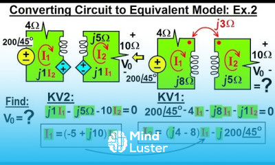 Electrical Engineering Ch 14 Magnetic Coupling 13 of 55 Convert Circuit to Equivalent Model 2