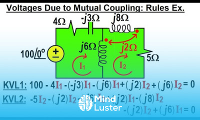 Electrical Engineering Ch 14 Magnetic Coupling 15 of 55 Voltage Due to Mutual Coupling Rules Ex