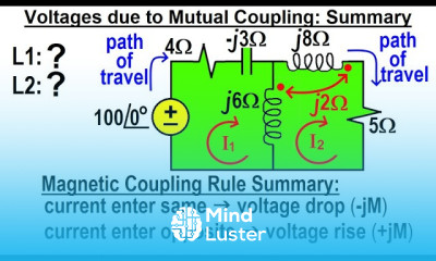 Electrical Engineering Ch 14 Magnetic Coupling 16 of 55 Voltage Due to Mutual Coupling Summary