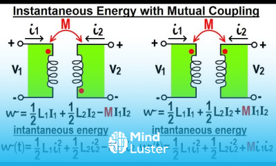 Electrical Engineering Ch 14 Magnetic Coupling 21 of 55 Instantaneous Energy with Mutual Coupling