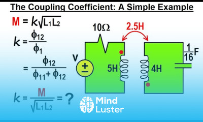 Electrical Engineering Ch 14 Magnetic Coupling 25 of 55 The Coupling Coefficient A Simple Ex