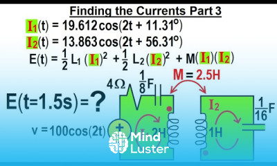 Electrical Engineering Ch 14 Magnetic Coupling 31 of 55 Finding the Energy E t 1 5s Part 3