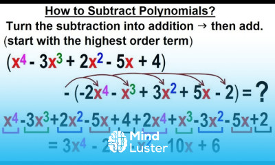 Algebra Ch 5 Polynomials 6 of 32 How to Subtract Polynomials