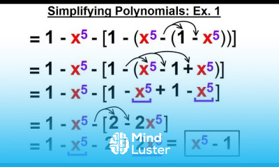 Algebra Ch 5 Polynomials 9 of 31 Simplifying Polynomials Ex 1