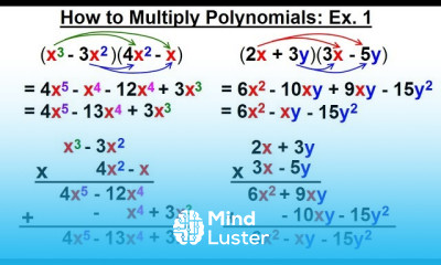 Algebra Ch 5 Polynomials 13 of 31 How to Multiply Polynomials Ex 1