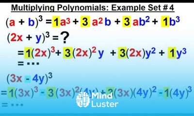 Algebra Ch 5 Polynomials 22 of 31 Multiplying Polynomials Example Set 4