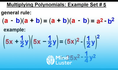 Algebra Ch 5 Polynomials 23 of 31 Multiplying Polynomials Example Set 5
