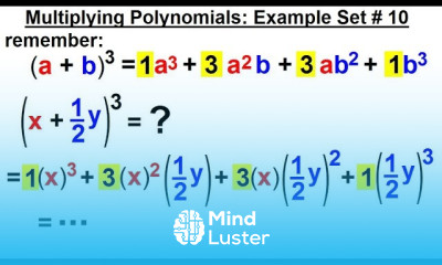 Algebra Ch 5 Polynomials 28 of 31 Multiplying Polynomials Example Set 10