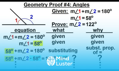 Geometry Ch 3 Proofs 12 of 17 Geometry Proof 4 Angles