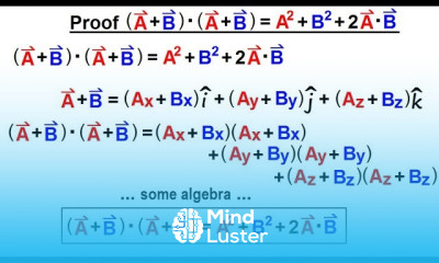 Physics Test Your Knowledge Vectors 11 of 30 Proof A B A B A62 B 2 2AB