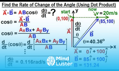 Physics Test Your Knowledge Vectors 30 of 30 Find the Rate of Change of the Angle