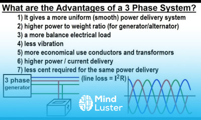 Electrical Engineering Ch 13 3 Phase Circuit 2 of 42 What are Advantages of a 3 Phase System