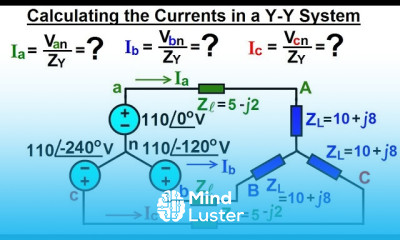 Electrical Engineering Ch 13 3 Phase Circuit 13 of 42 Current Y Y System 1