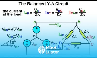 Electrical Engineering Ch 13 3 Phase Circuit 16 of 42 The Balanced Y Delta Circuit