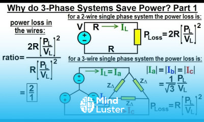 Electrical Engineering Ch 13 3 Phase Circuit 35 of 53 3 Phase Systems Save Power Why