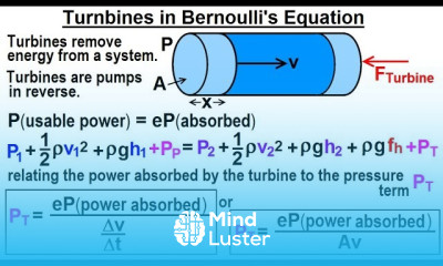 Physics 34 1 Bernoulli s Equation Flow in Pipes 17 of 38 Turbines in Bernoulli s Equation