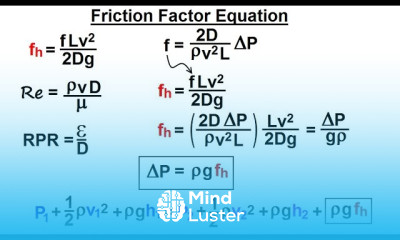 Physics 34 1 Bernoulli s Equation Flow in Pipes 9 of 38 Friction Factor Equation