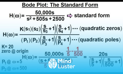Electrical Engineering Ch 15 Frequency Response 19 of 56 Bode Plot The Standard Form