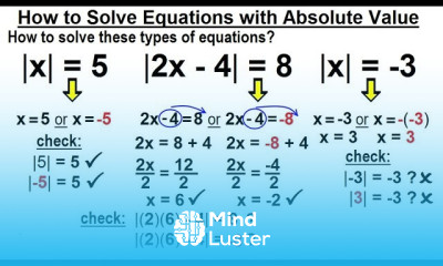 Algebra Ch 3 Formula Inequalities Absolute Value 11 of 33 How to Solve Absolute Values