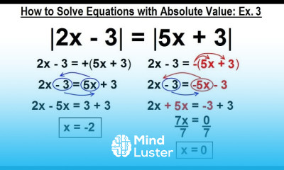 Algebra Ch 3 Formula Inequalities Absolute Value 14 of 33 Solve Absolute Values Ex 3
