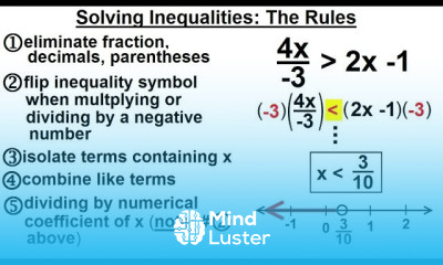 Algebra Ch 3 Formula Inequalities Absolute Value 21 of 33 Solve Inequalities The Rules