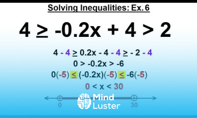 Algebra Ch 3 Formula Inequalities Absolute Value 27 of 33 Solve Inequalities Ex 6
