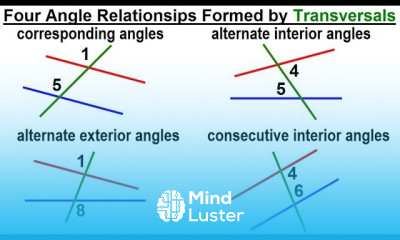 Geometry Ch 4 Lines and Angles 4 of 37 4 Angle Relationships Formed by Transversals